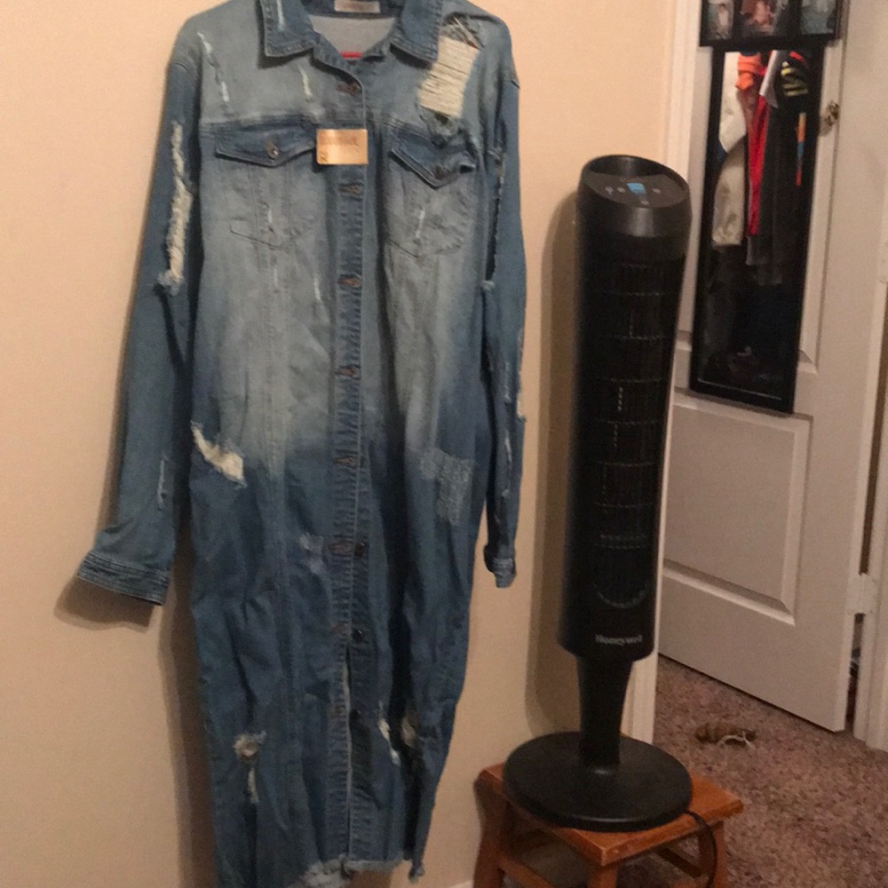 Denim cardigan